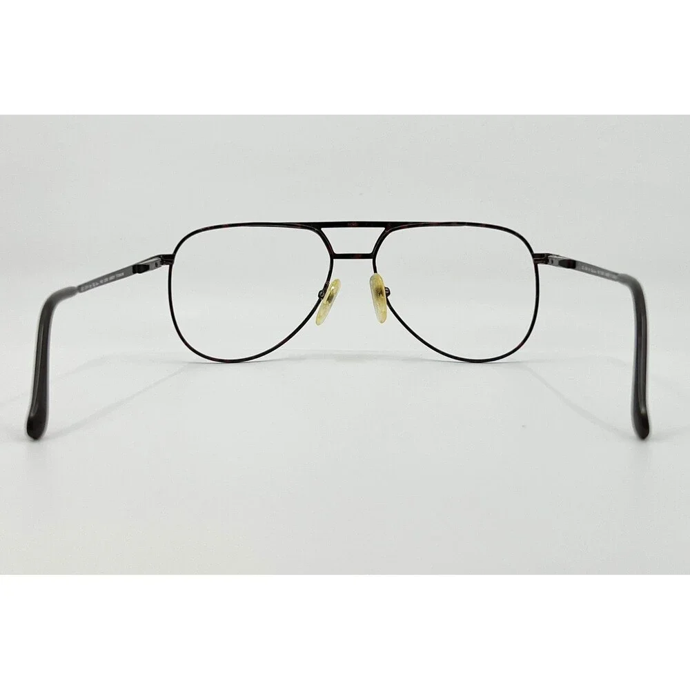 Oleg Cassini Eyeglasses Mens Amber Titanium Aviator OC-234 140